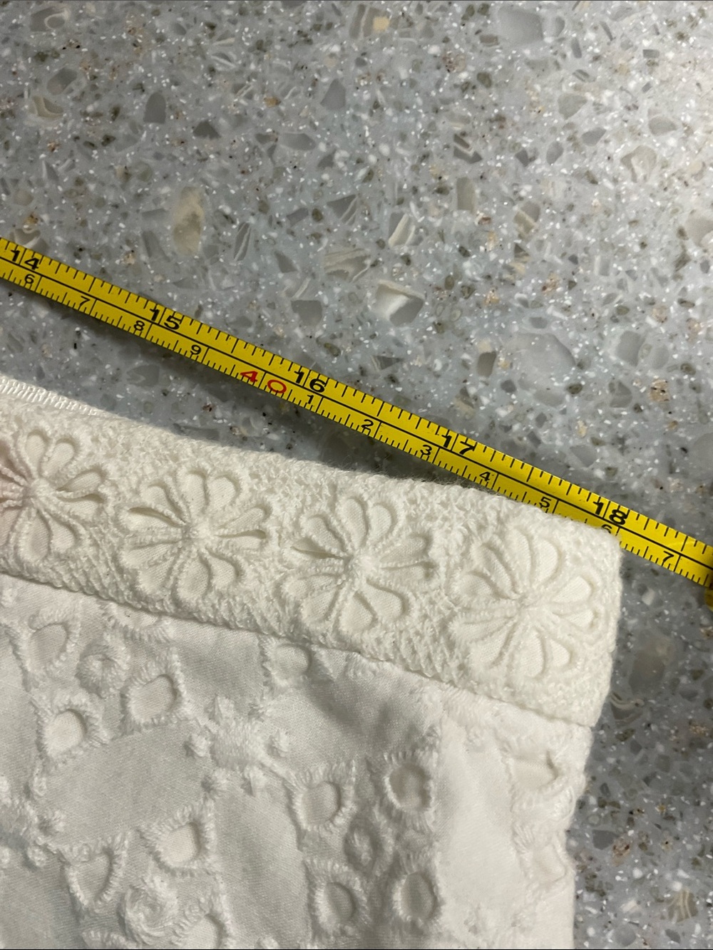 J. Crew White Eyelet A-Line Skirt , 14 , cotton lined with pockets - Picture 11 of 11